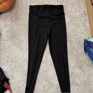 Maternity Black High-Waisted Leggings